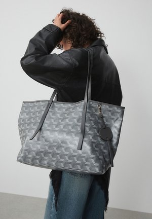 Next, SHOULDER  - Geantă de pânză - grey printed