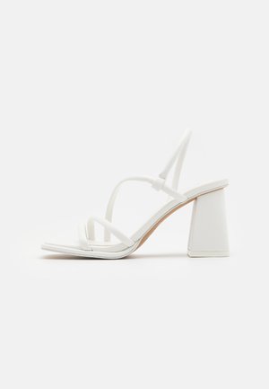 LUXE B.E.D FOAM - Sandale s visokom petom - open white