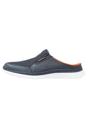 Pantolette flach - blau