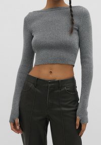 Stradivarius Stickad tröja - dark grey