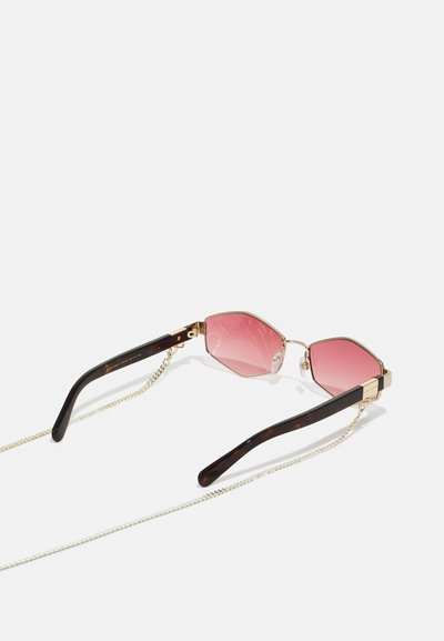 MARC JACOBS MARC UNISEX - Sunglasses - gold-coloured/burgundy