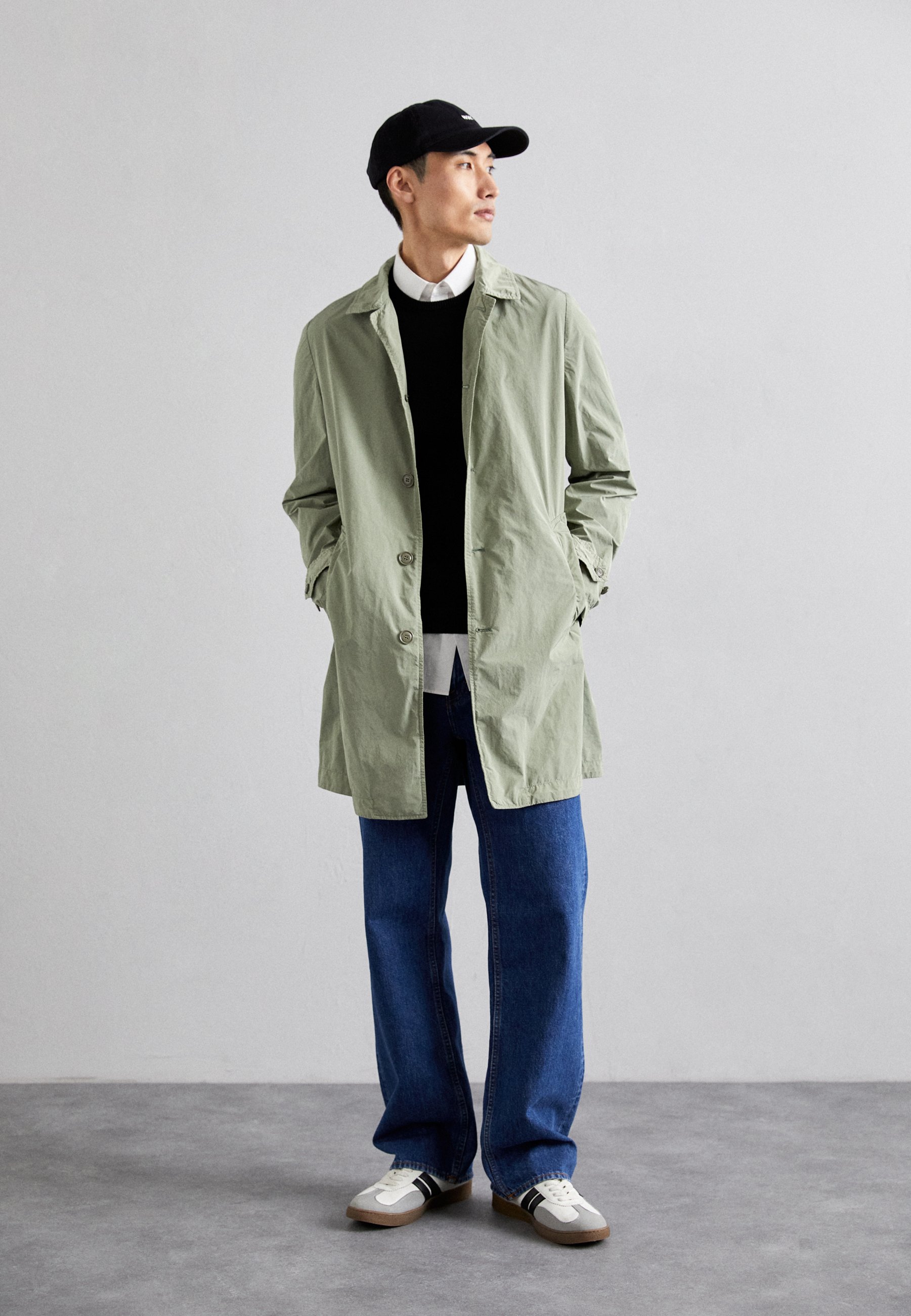 16ss ASPESI LEMON SLIM SUMMER ステンカラーコート アスぺジ M