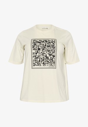Kaffe Curve, KCMERI - T-shirt con stampa - turtledove