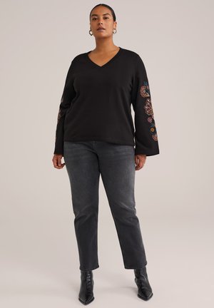 WE Fashion CURVE - Sudadera - black