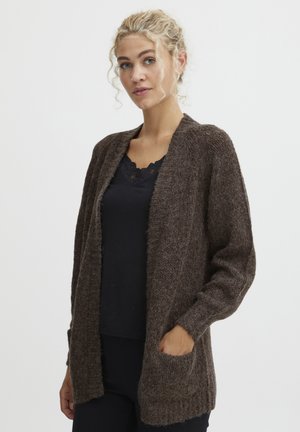 BYOMIRA - Cardigan - java melange