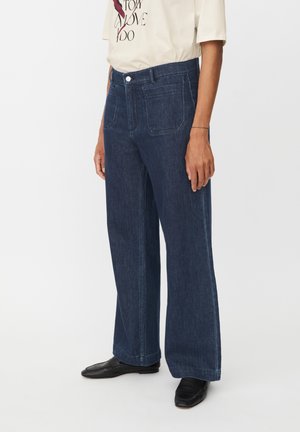 MAPARTENOPE - Vaqueros a campana - dark denim
