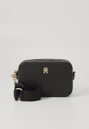 Tommy Hilfiger LOGO CAMERA BAG - Keresztpántos táska - black