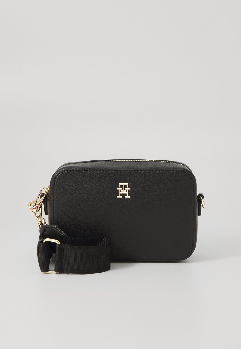 Tommy Hilfiger LOGO CAMERA BAG - Rankinė per petį - black
