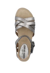 Josef Seibel Sandalen met plateauzool - platin