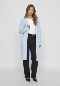 VILA VIRIL LONG CARDIGAN - Strickjacke - kentucky blue melange