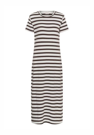 Kaffe, KAELLEN STRIPED - Maxi dress - chalk chocolate brown stripes