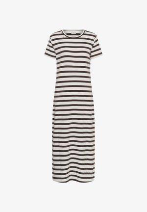Kaffe, KAELLEN STRIPED - Maxi dress - chalk chocolate brown stripes