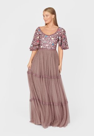 ALINA EMBELLISHED AND EMBROIDAY  - Occasion wear - mauve