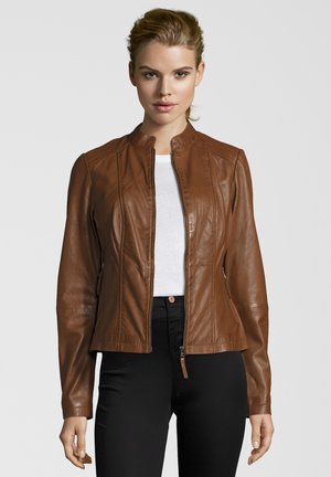 7eleven, PENELOPE - Leather jacket - mocca