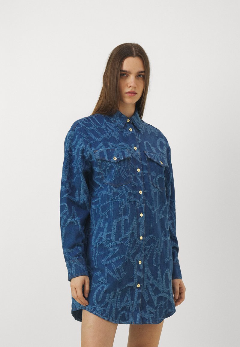 Robe En Jean Bleue Esprit Taille 38 - Manches Longues, Longueur Genoux - Jamais Portée