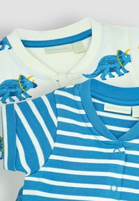 JoJo Maman Bébé 2-PACK - REGULAR FIT - Buksedragter - blue triceratops & stripe