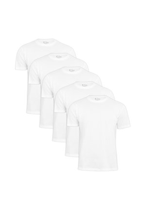 5ER PACK O NECK TEE - Basic T-shirt - weiss