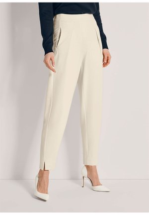 MADELEINE, MADELEINE HOSE BARREL-LEG-HOSE AUS JERSEY - Trousers - pearl white