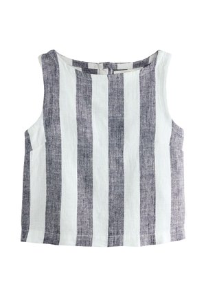 Next, Blouse - blue ecru stripe