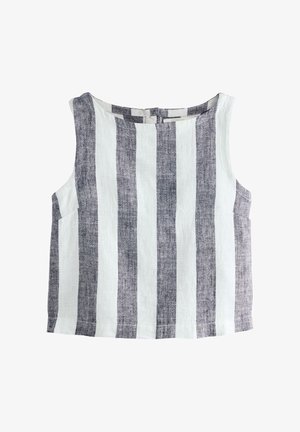 Next, Blouse - blue ecru stripe