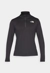 24/7 1/4 ZIP TEE - T-shirt à manches longues - black