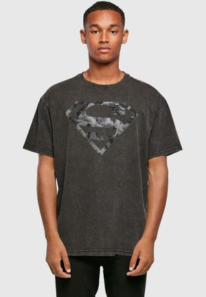 ABSOLUTE CULT DC ORIGINALS - MARBLE SUPERMAN  - Print T-shirt - black