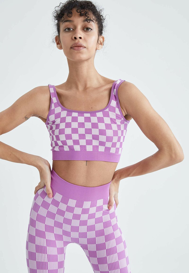 Damen Sportbekleidung | DeFacto FIT SPORTS SPORTS Sport-BH mit leichter Stützkraft pink - RD60529 Damen Sportbekleidung | DeFacto FIT SPORTS SPORTS Sport-BH mit leichter Stützkraft pink - RD60529