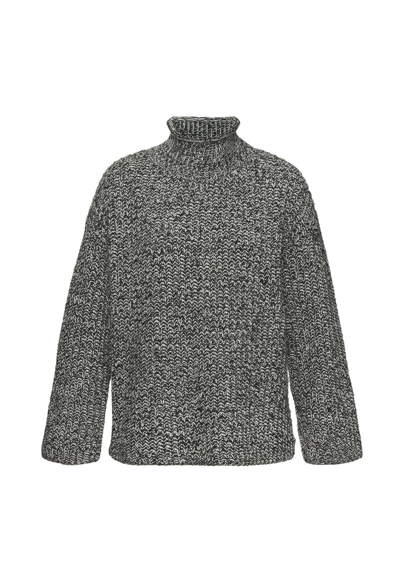 Buffalo STEHKRAGEN Jumper schwarz weiß/black Zalando