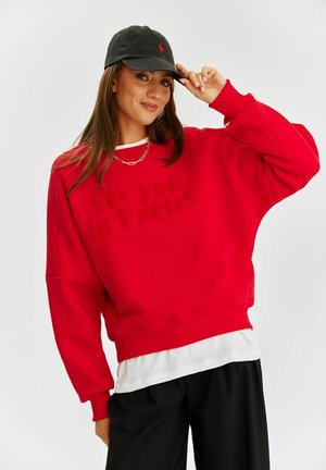SEE YOU IN PARIS - Mikina - red
