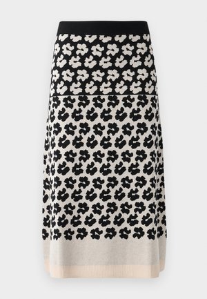 WOMENS KNITTED SKIRT - A-lijn rok - black