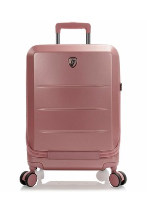 EZ FASHION ROLLEN KABINENTROLLEY 53 CM MIT DEHNFALTE - Maleta de cabina - rose gold