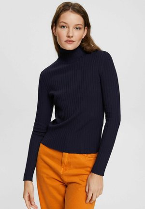 Jumper - mottled dark blue