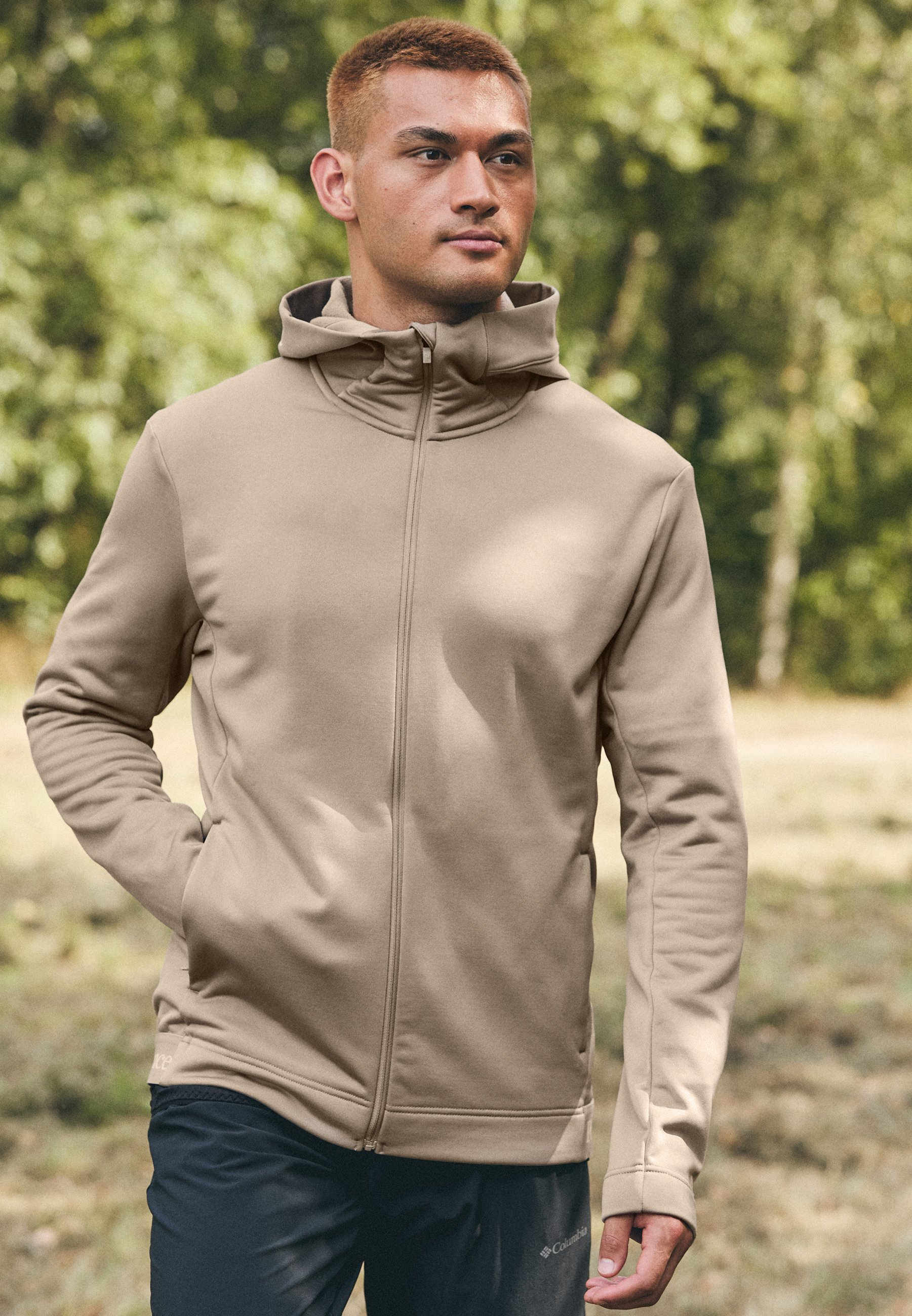 トップス Sound Sports beige zip up M トップス Sound Sports