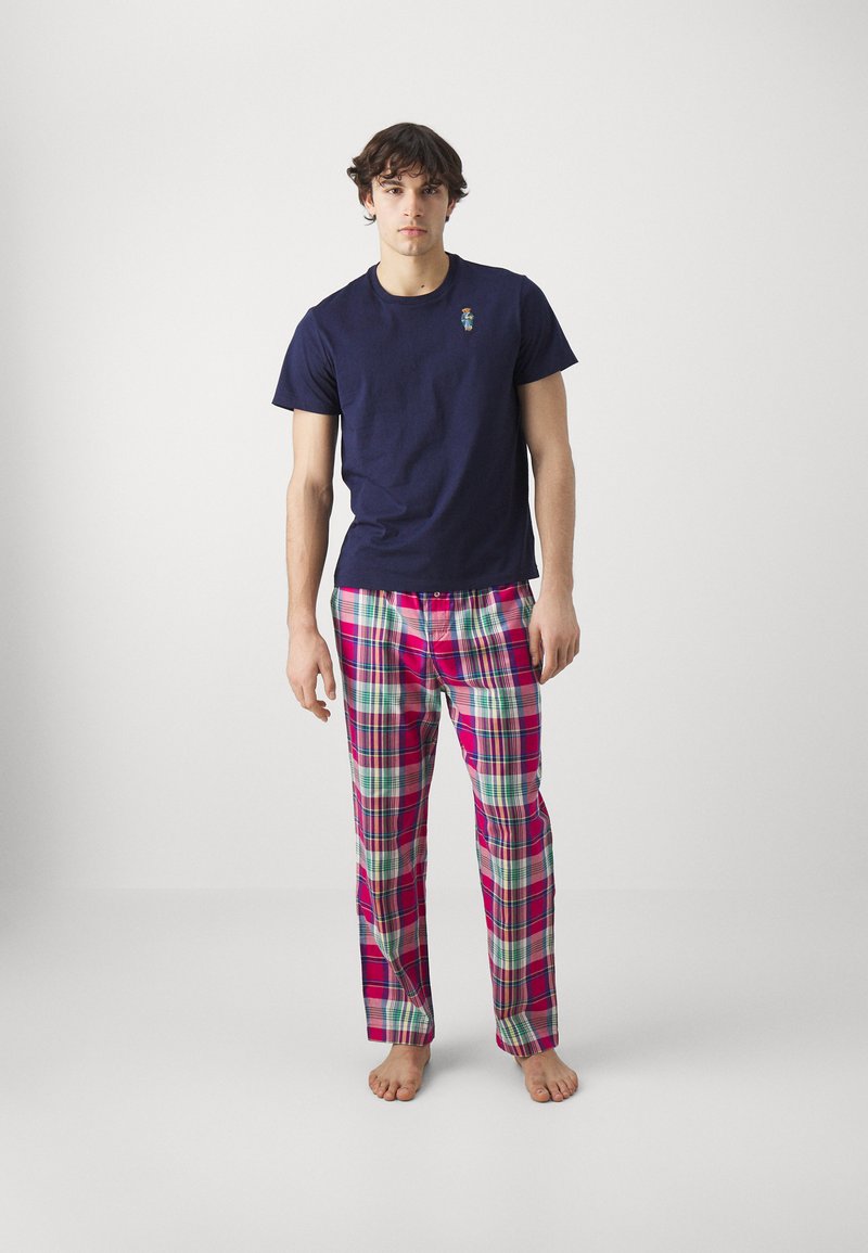 Polo Ralph Lauren PJ SLEEP - Pizsama szett - navy/raspberry/blue
