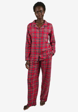 CHECK SET MATERNITY - REGULAR FIT - Pižamos komplektas - red