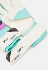 Nike Performance GRIP3 UNISEX - Brankárske rukavice - black/hyper turq/rush fuchsia/white