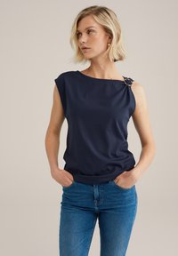 WE Fashion - Top - navy blue Thumbnail Image 1