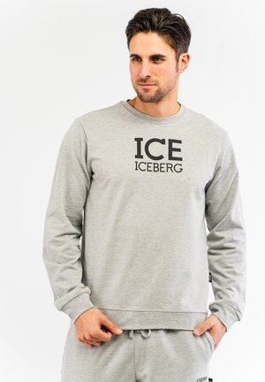 ROUNDNECK F WITH BIG - Sweatshirt - light melanged grey
