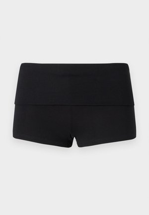 Gina Tricot, BASIC FOLDED HOT PANTS - Shorts - black