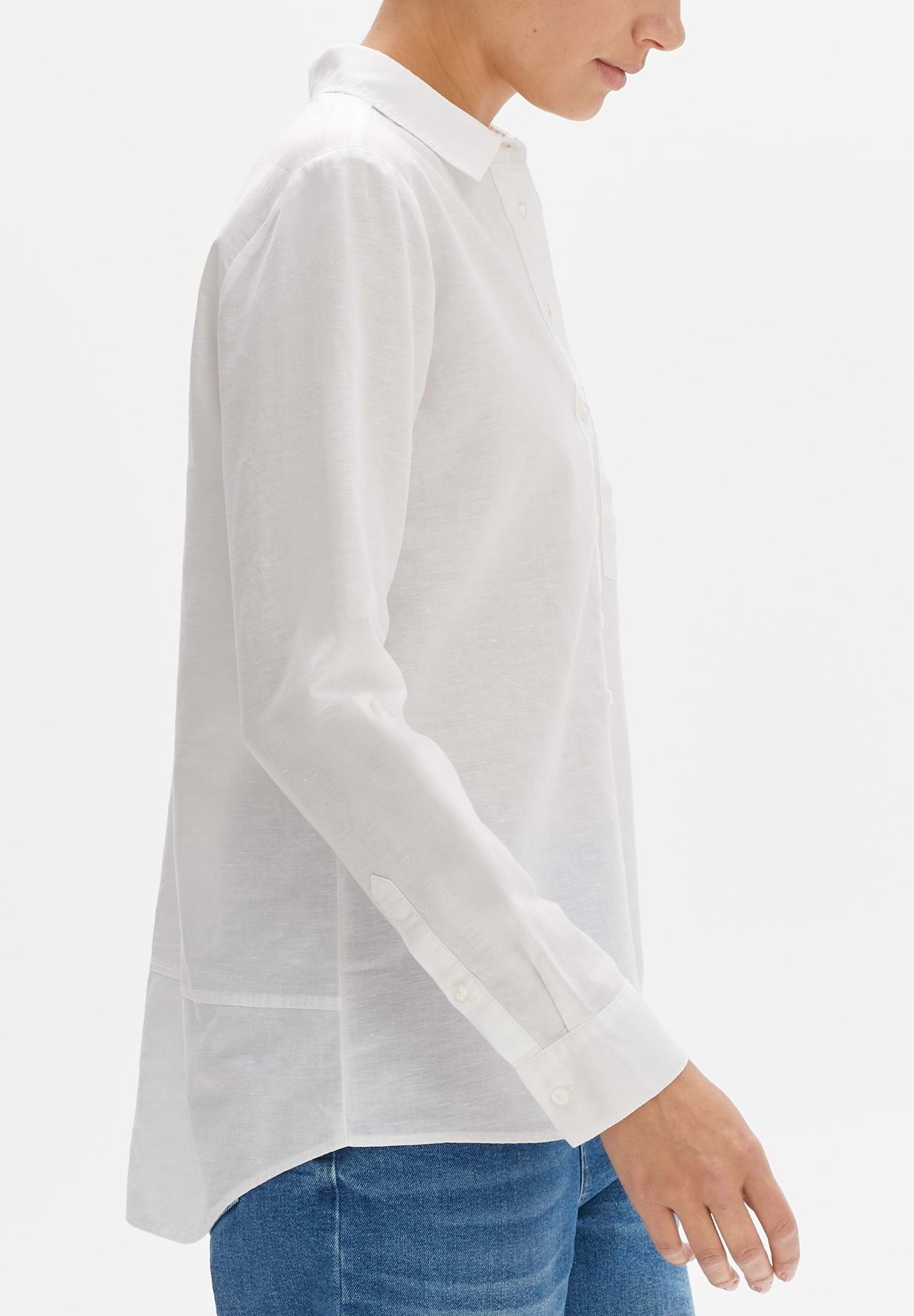 OPUS Damen Leinenbluse FREPPA – Langarm-Bluse Aus Leinen, Lässiger Oversize-Fit, Für Casual & Office