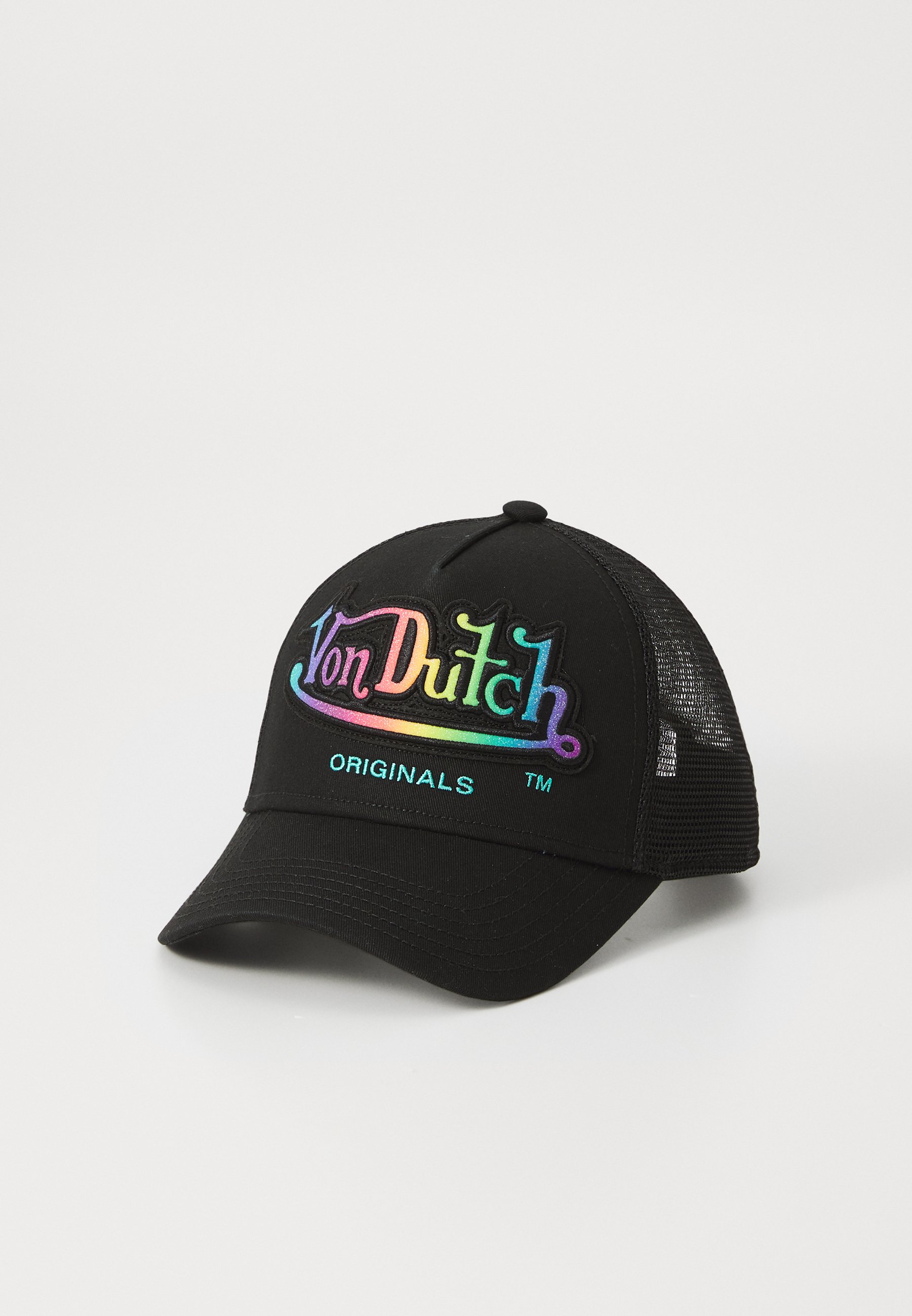 Von Dutch Iresdescent Trucker Hat Blue & Pink Classic Distressed Trucker Hat | Von Dutch main image 2