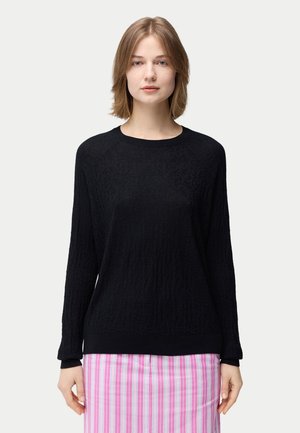 Strickpullover - black