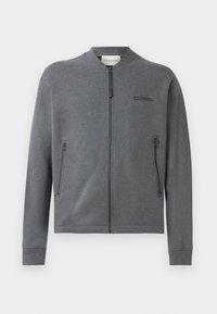 Tröja med dragkedja - dark grey melange
