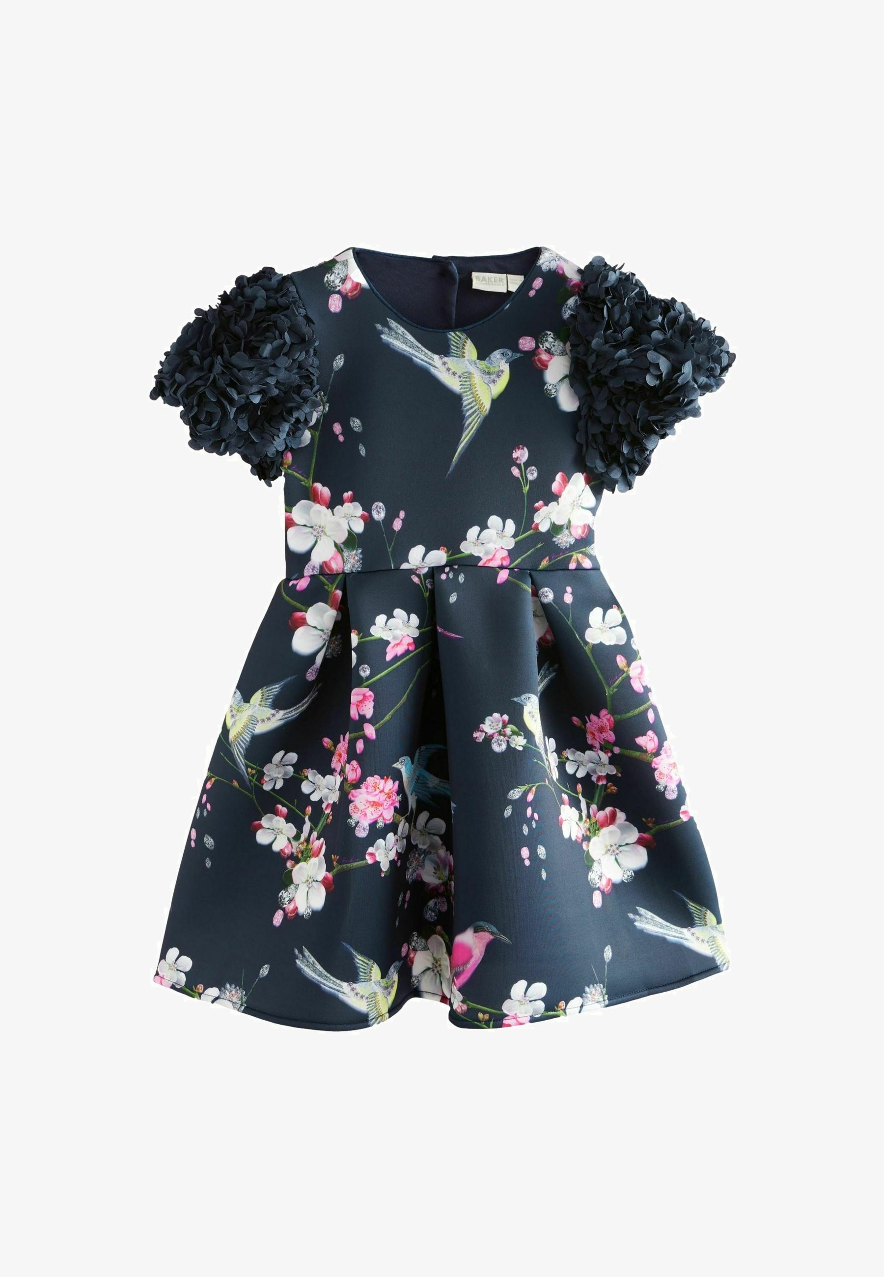 Baker by Ted Baker FLORAL RUFFLE SLEEVE REGULAR FIT Day dress
