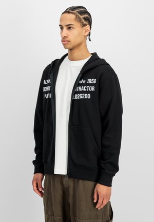 Alpha Industries, ALPHA INDUSTRIES MEN - HOODIES DEFENSE ZIP HOODIE - Sweatjacke - black