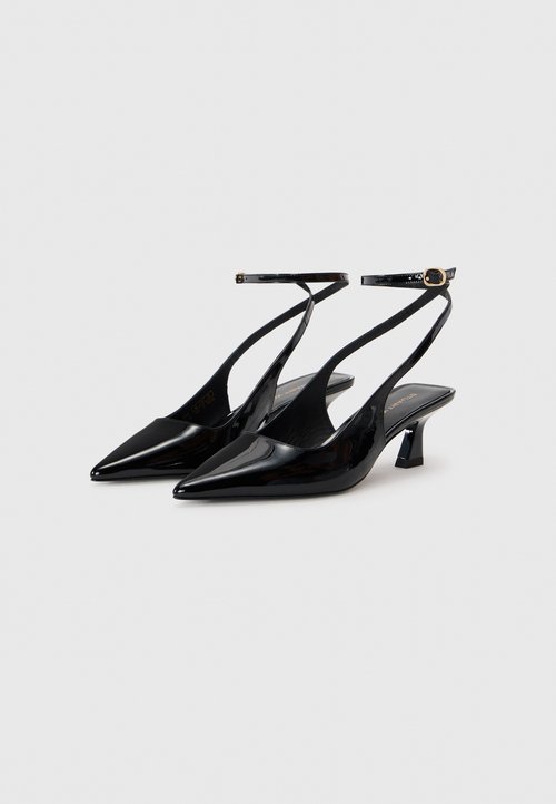 Escarpins Stuart Weitzman Slingback Talons Noirs - Taille 7.5B - Occasion