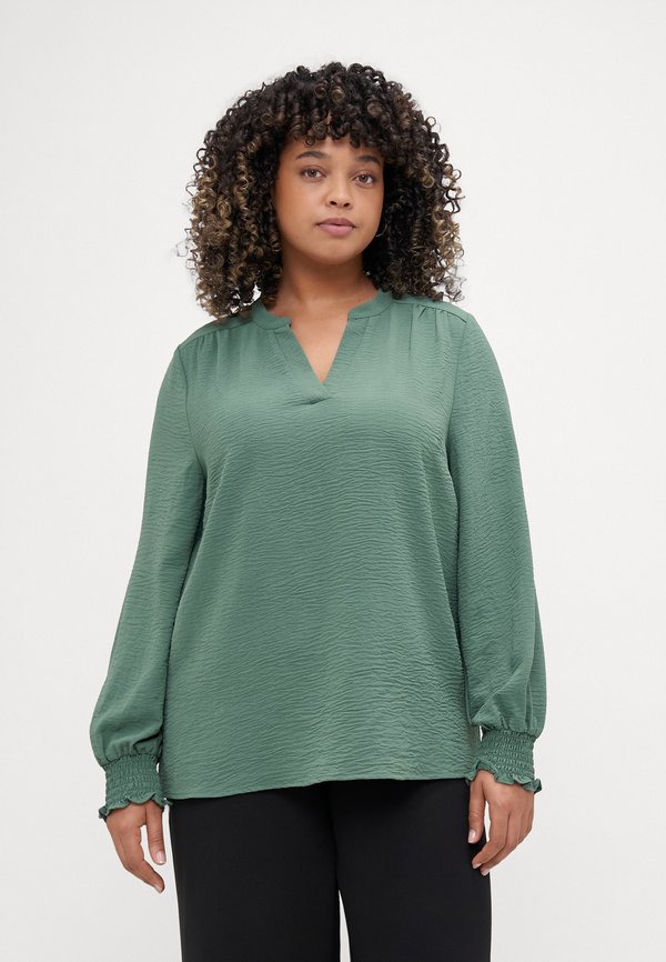 CARMETTA LIFE V-NECK - Blouse - laurel wreath
