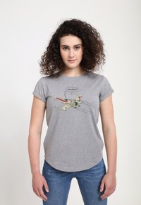 Henry Tiger STAR WARS: CLASSIC ARE WE THERE YET - Triko s potiskem - melange grey