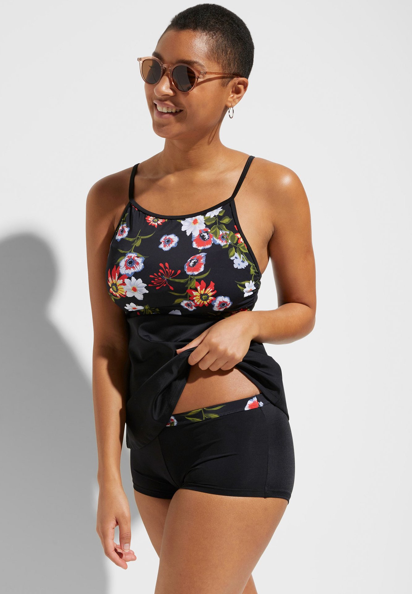 bonprix PROTHESEN TANKINI 2TLG SET NACHHALTIG Badeanzug black