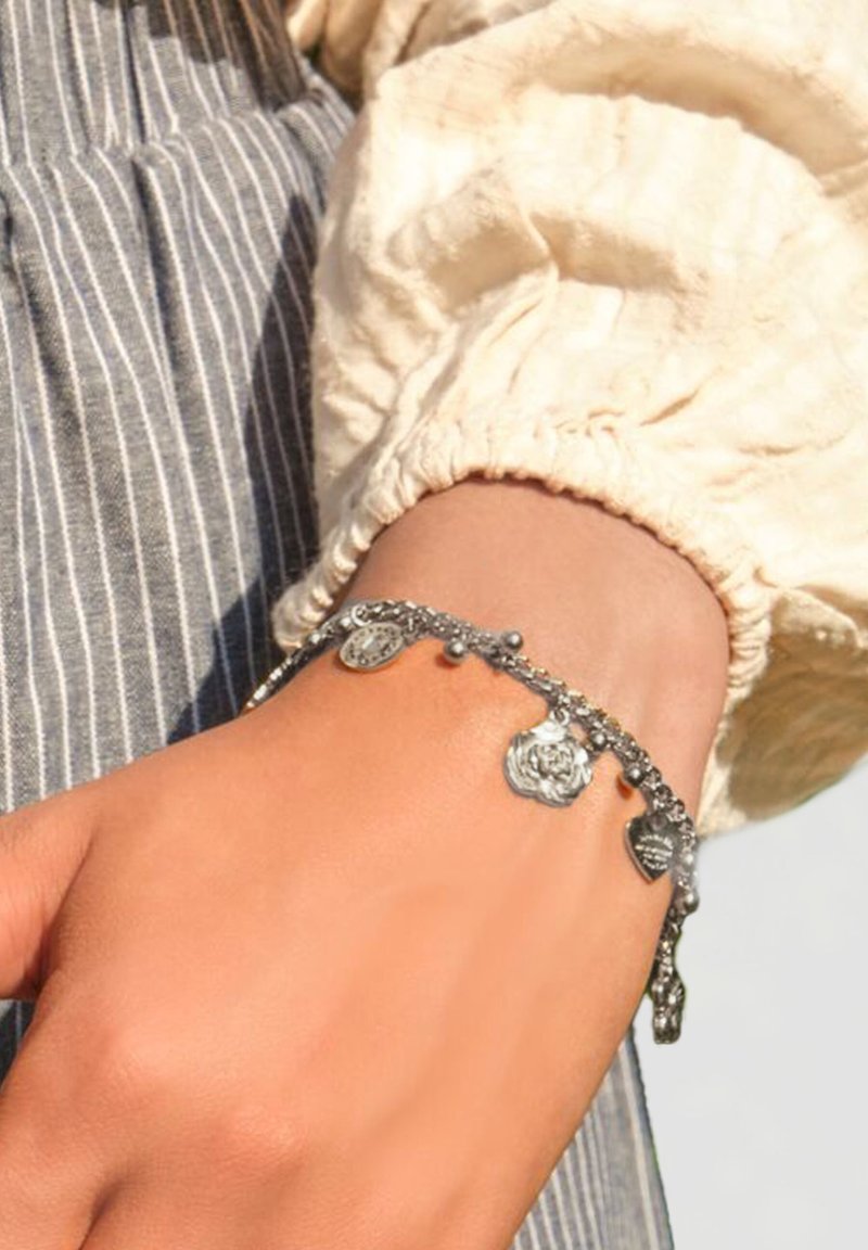 My Jewellery BOTANICAL WITH CANDY FLOWERS - Pulsera - silver-coloured